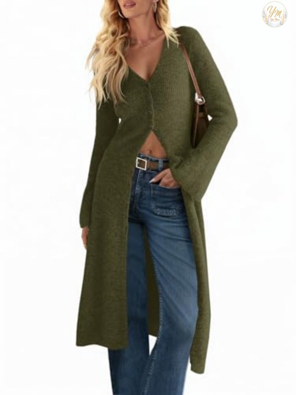 Soft Chunky Knit Long Cardigan Sweater - Button Down Open Front Duster Coat